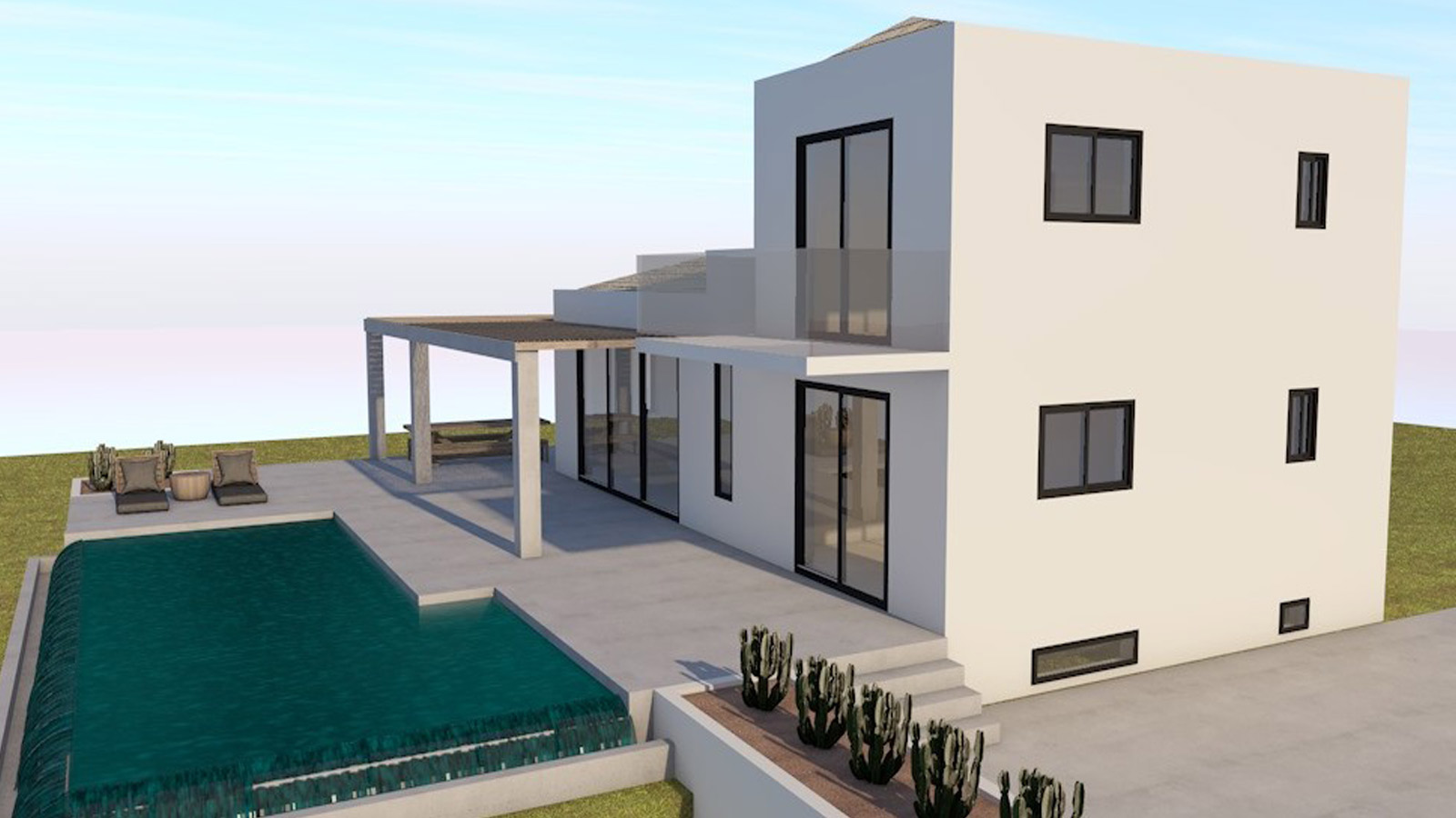Complex of three luxury villas in Minies